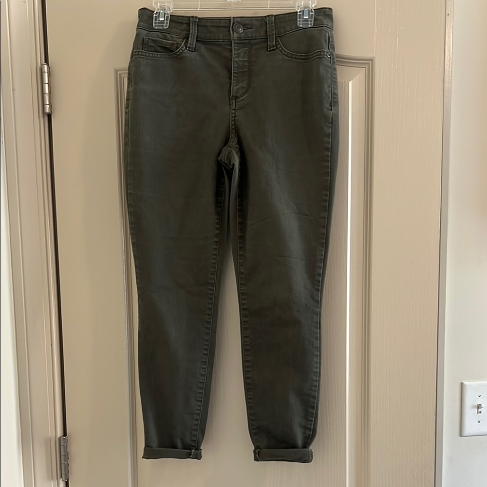 St. John's Bay Dark Green Ankle Jeans